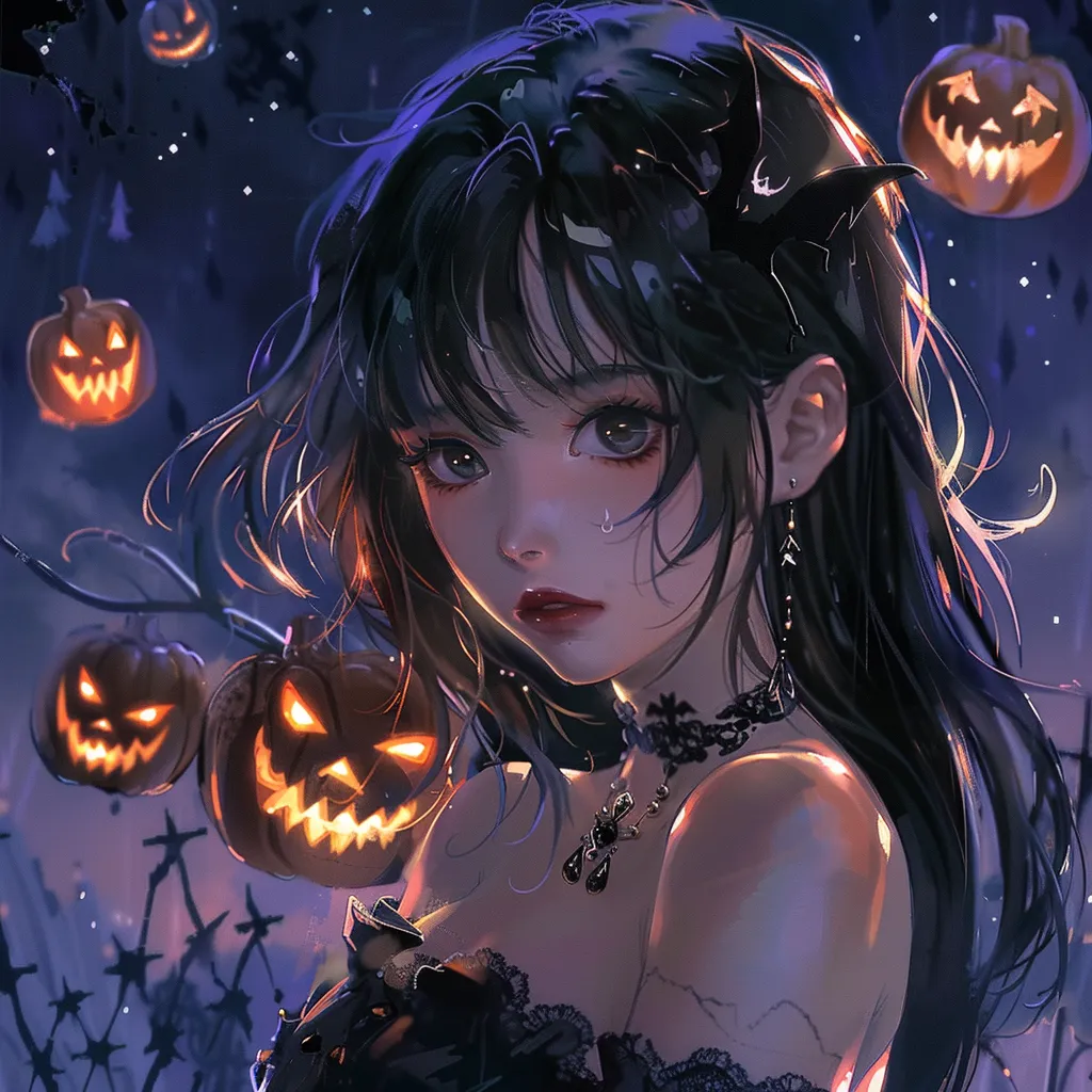 halloween anime pfp girl