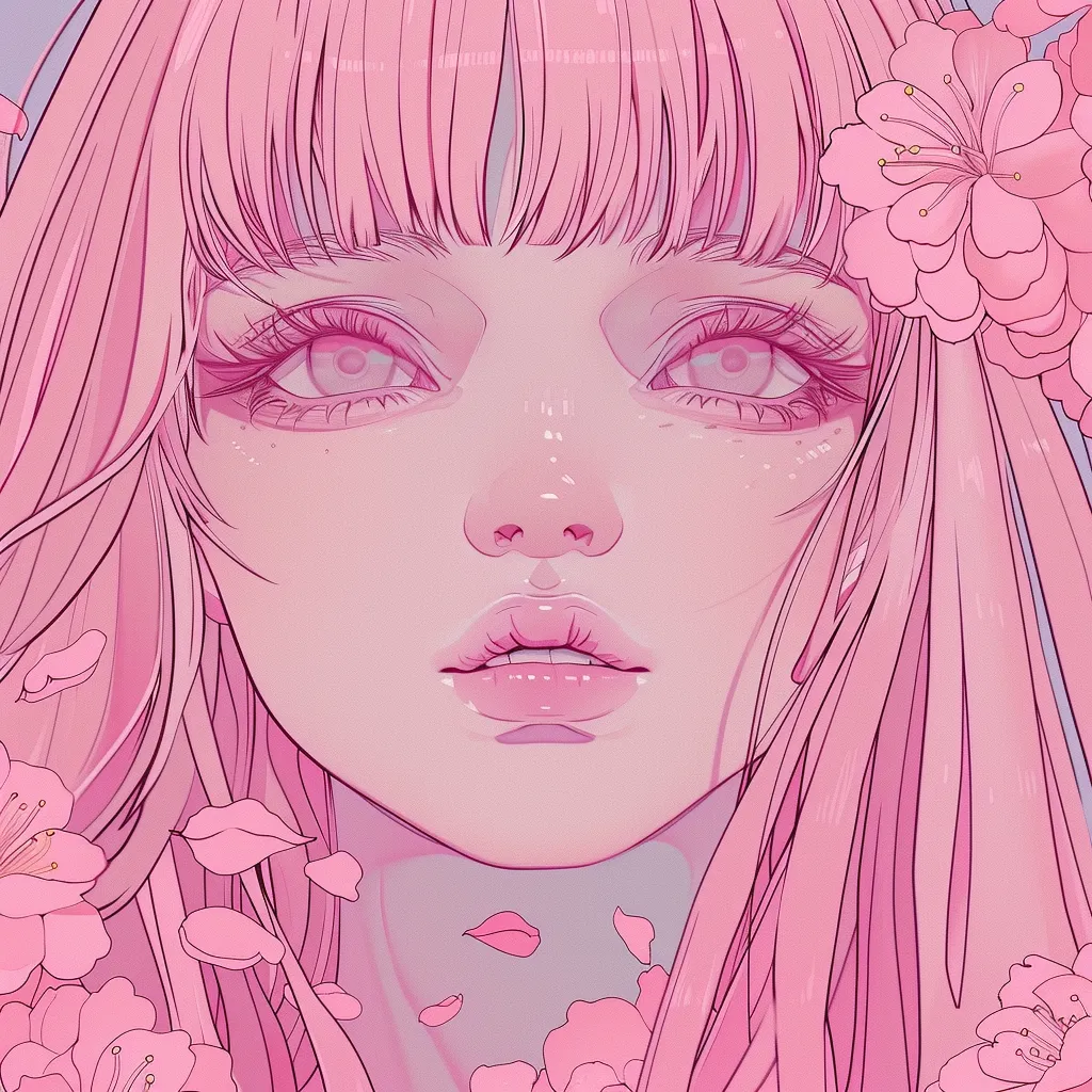 pastel anime pfp pink, pastel, luka, aesthetic, tear