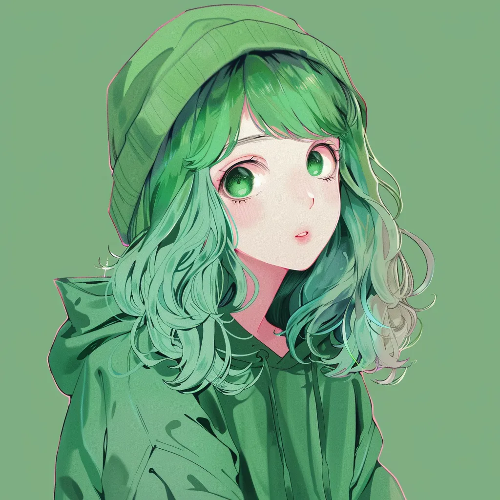 green cute pfp