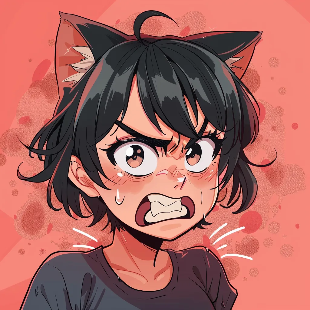 rage anime pfp haikyuu, kuromi, angry, inosuke, kitty