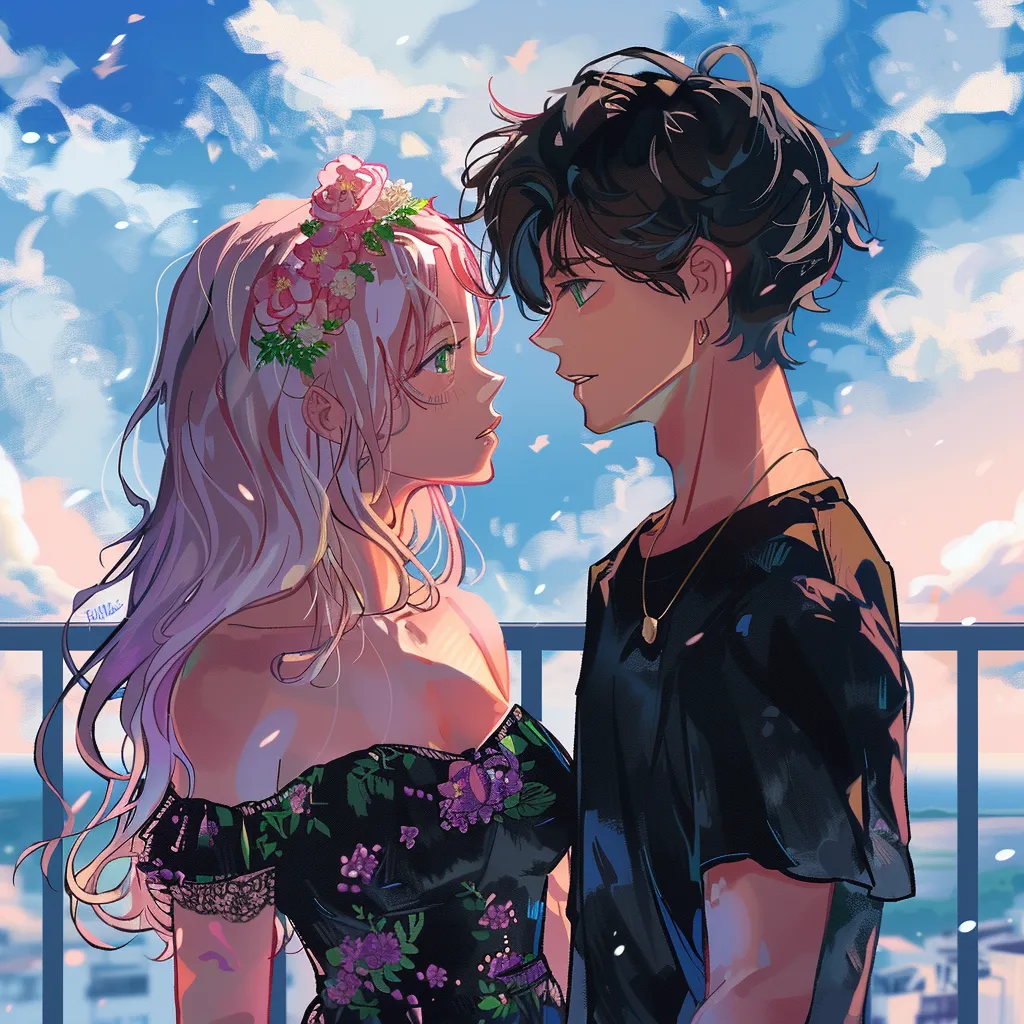 love anime pfp ocean, zenitsu, couple, kissing, ghibli