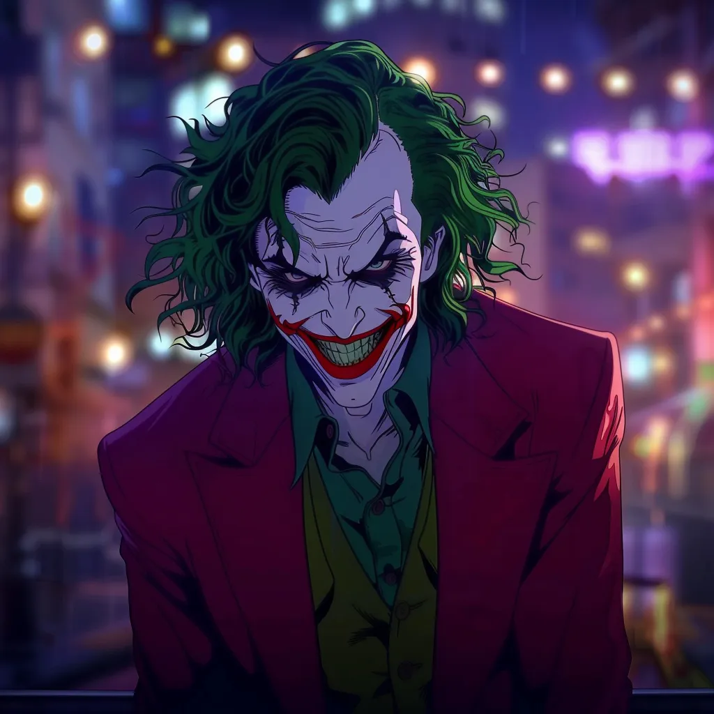 joker anime pfp joker, villain, character, smile, animated