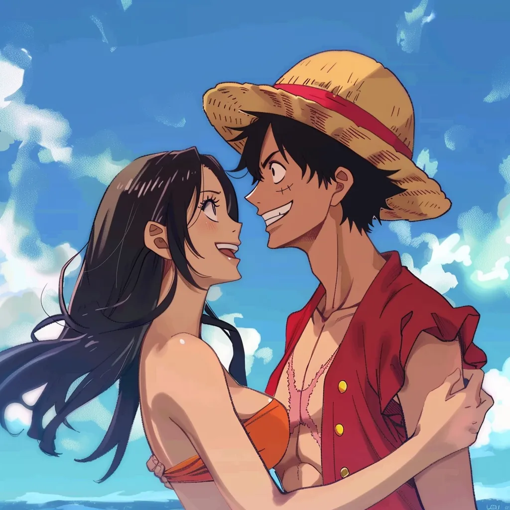 luffy ever fall in love cute