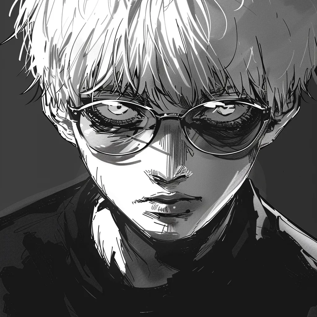 tokyo ghoul pfp manga mob, sunglasses, tao, todoroki, leon