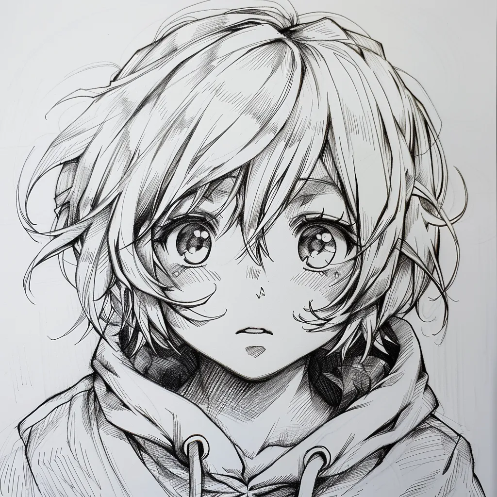 anime drawing pfp himiko, hoodie, drawing, nene, nazuna