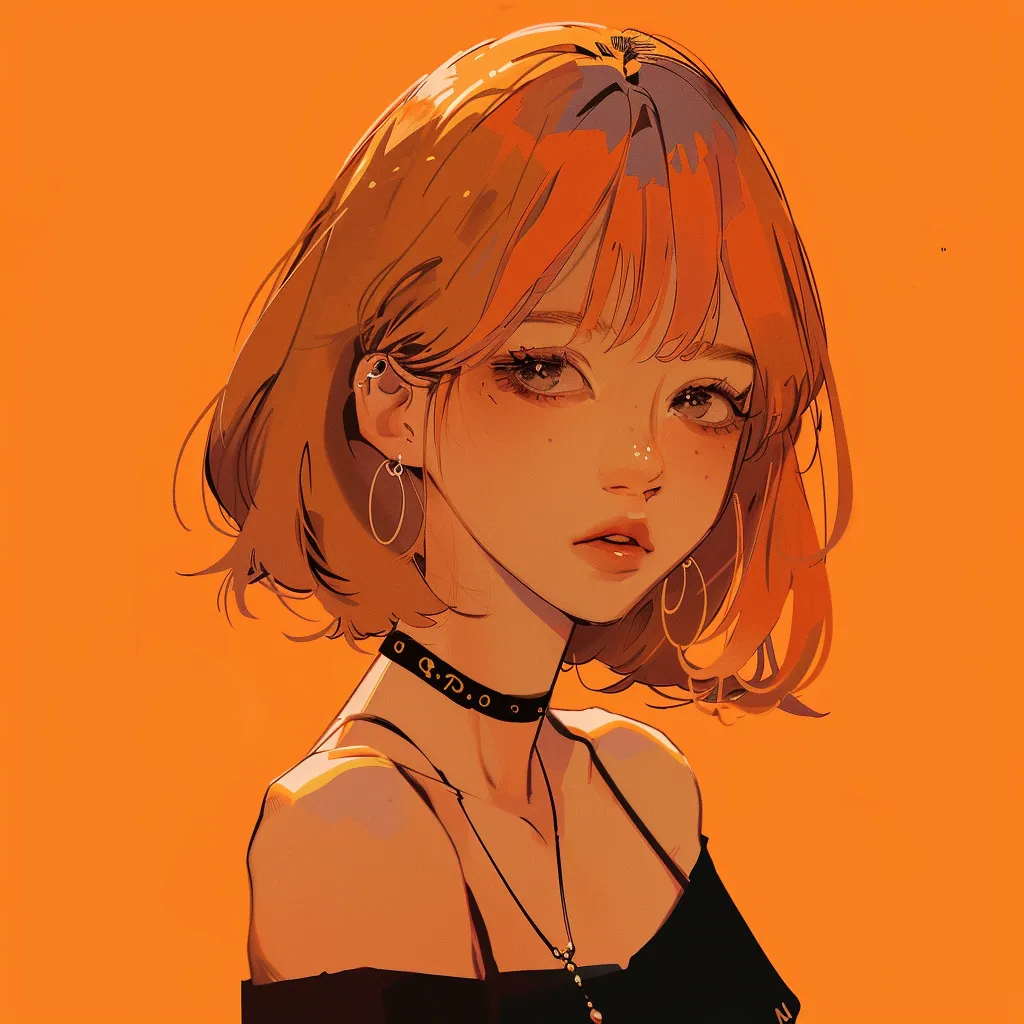 orange anime pfp orange, study, girl, lisa, nami