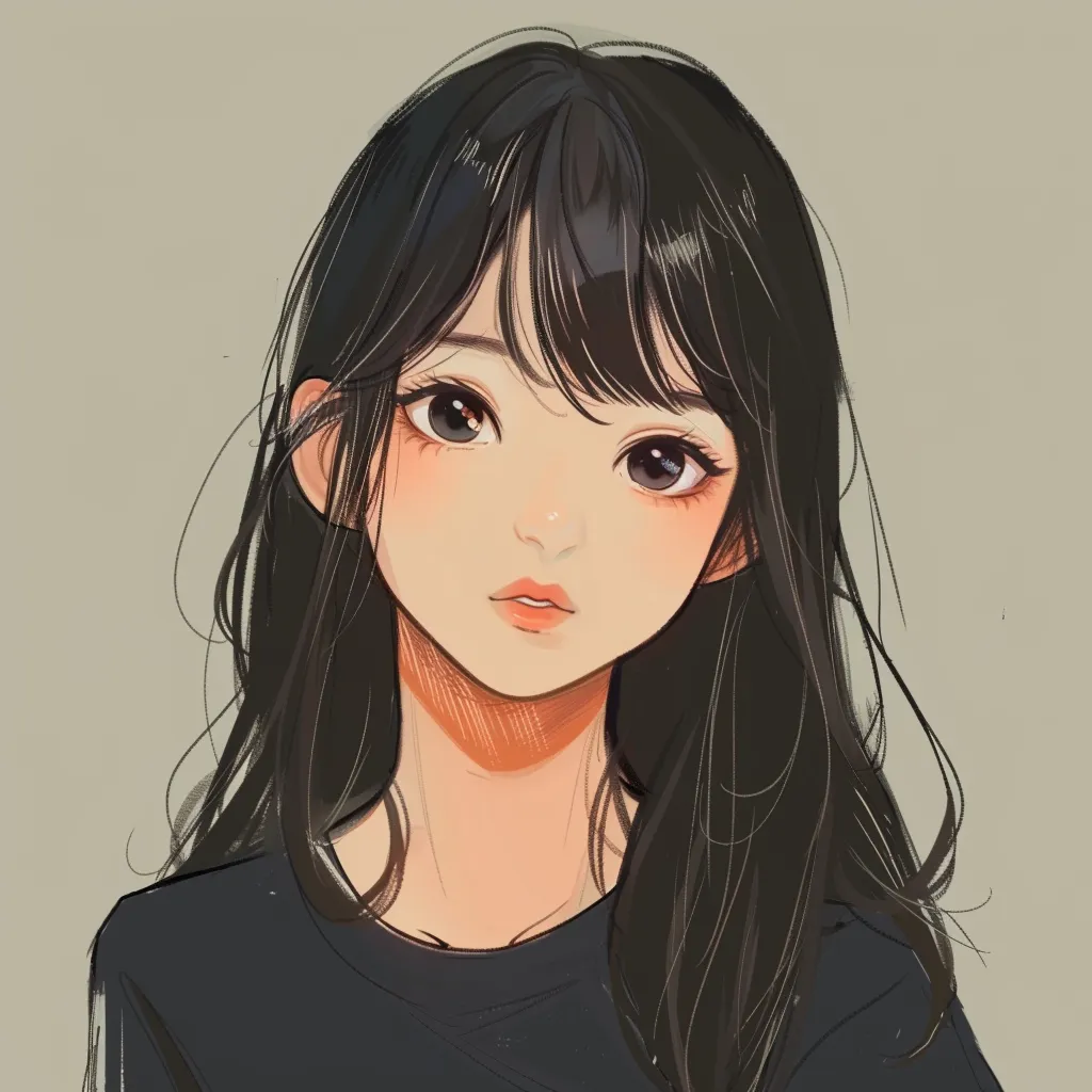 simple anime pfp study, xiao, wonyoung, girl, komi