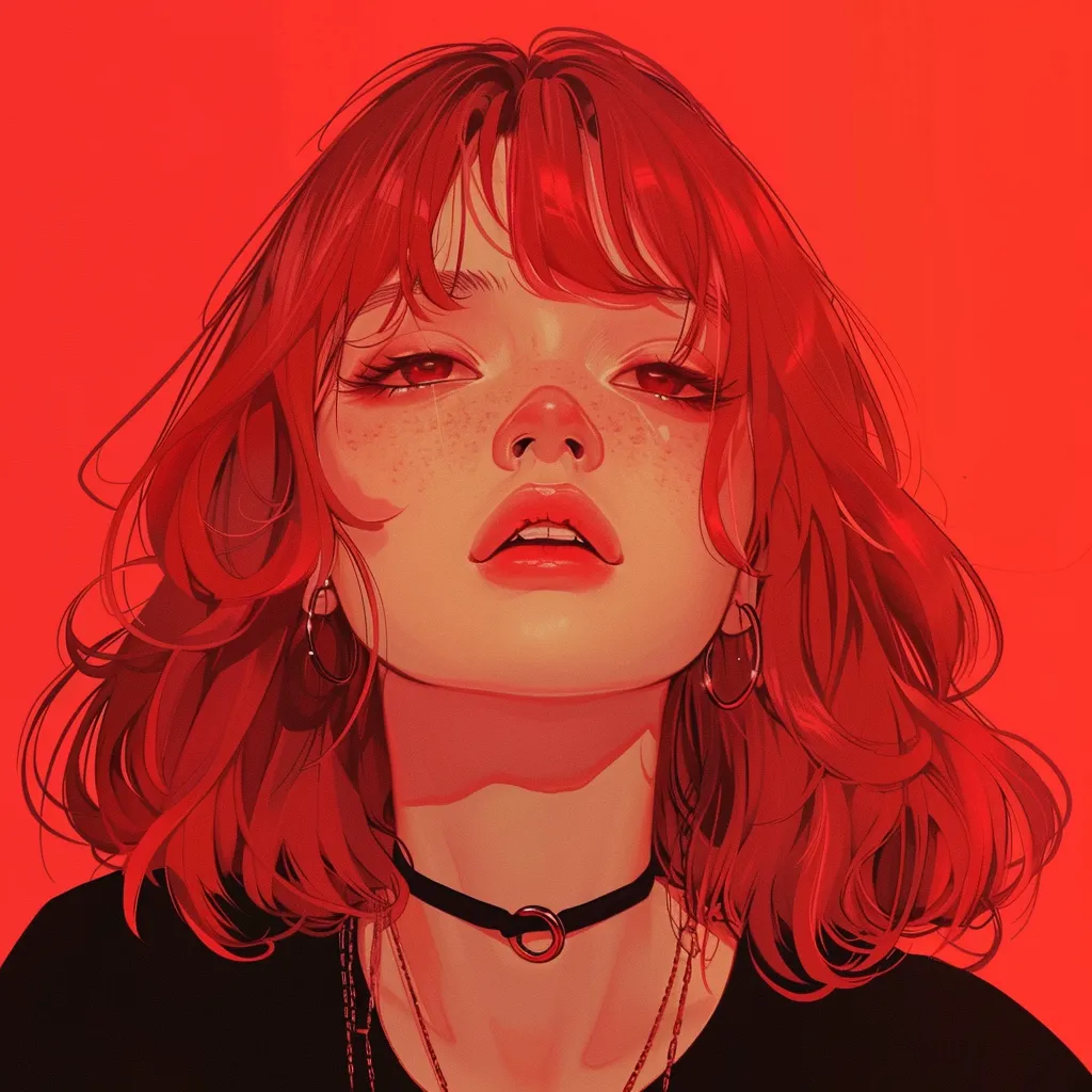 red anime pfp pinterest