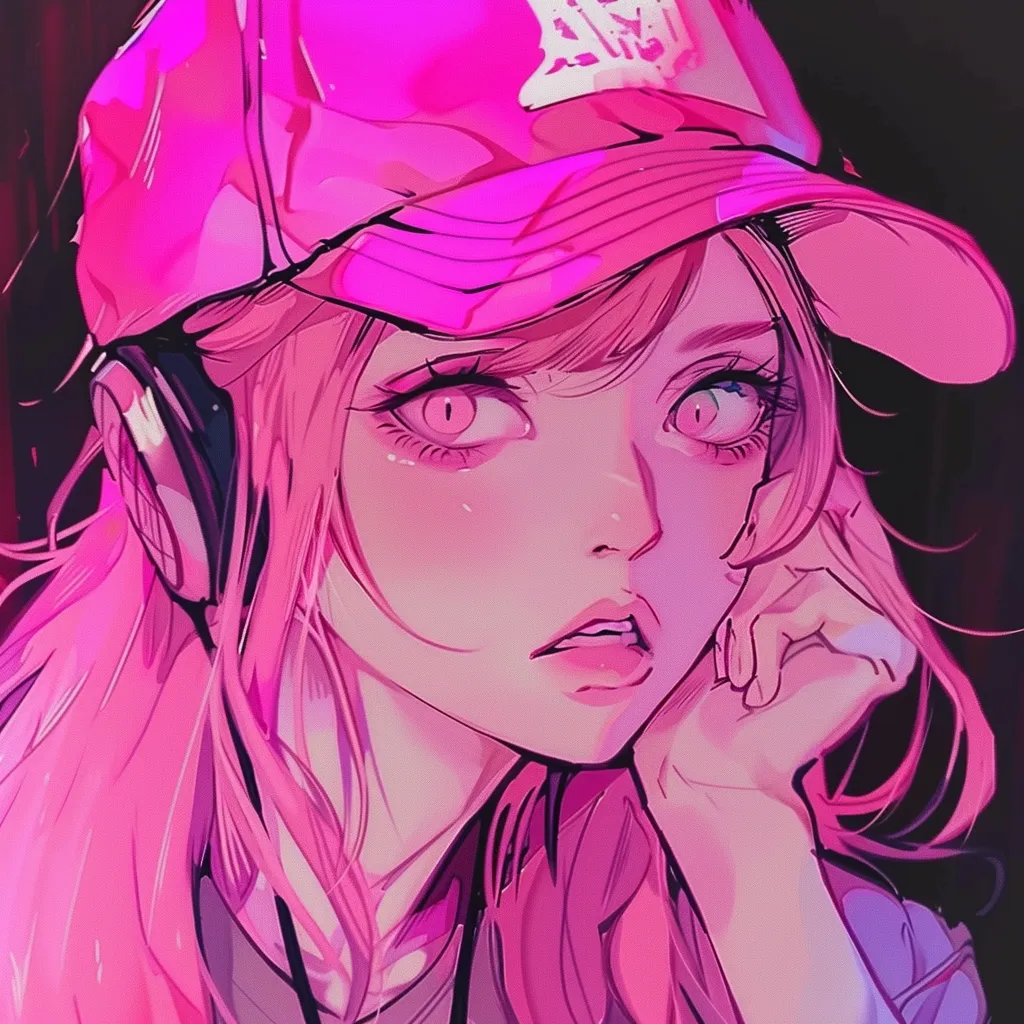 pink anime pfp discord