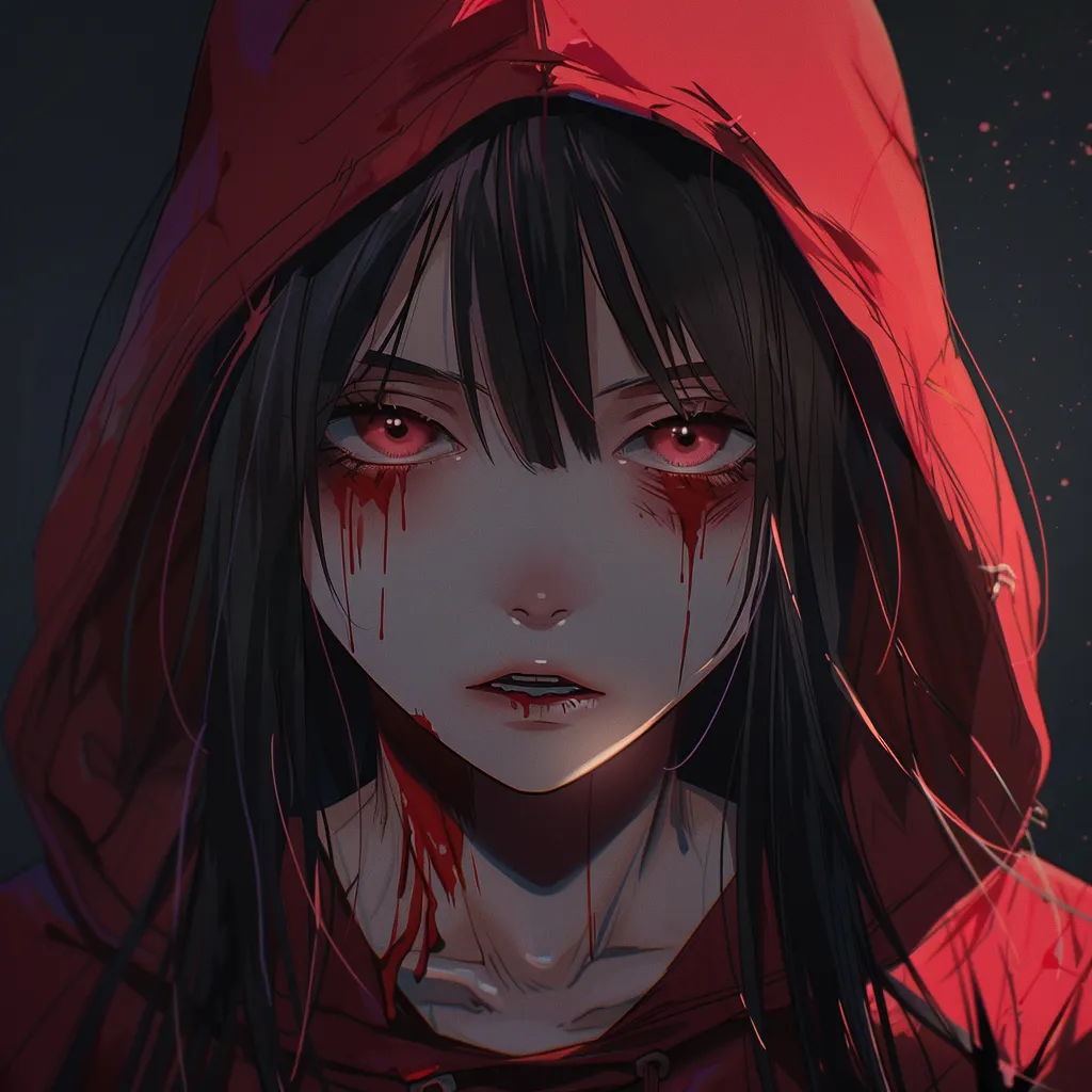 bloody anime character pfp