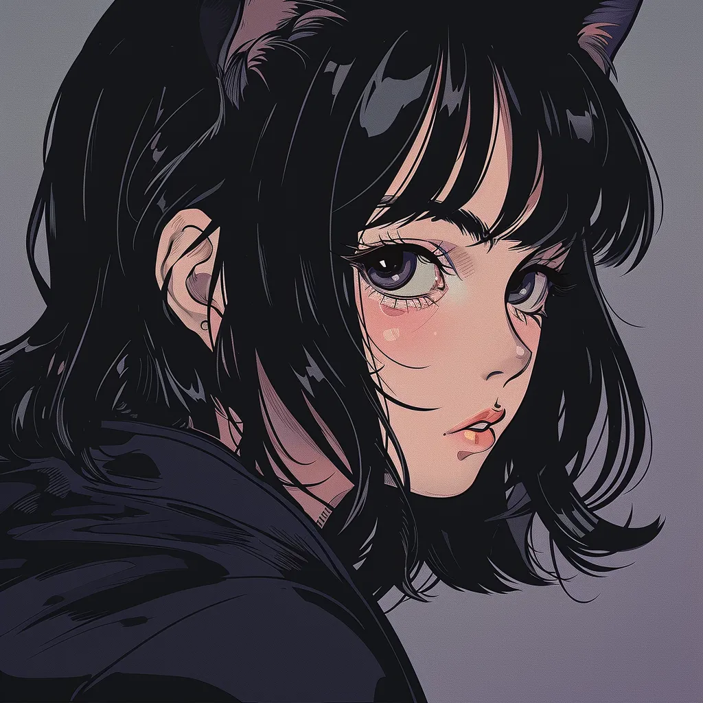 custom anime pfp kuromi, kitty, nico, stray, cat