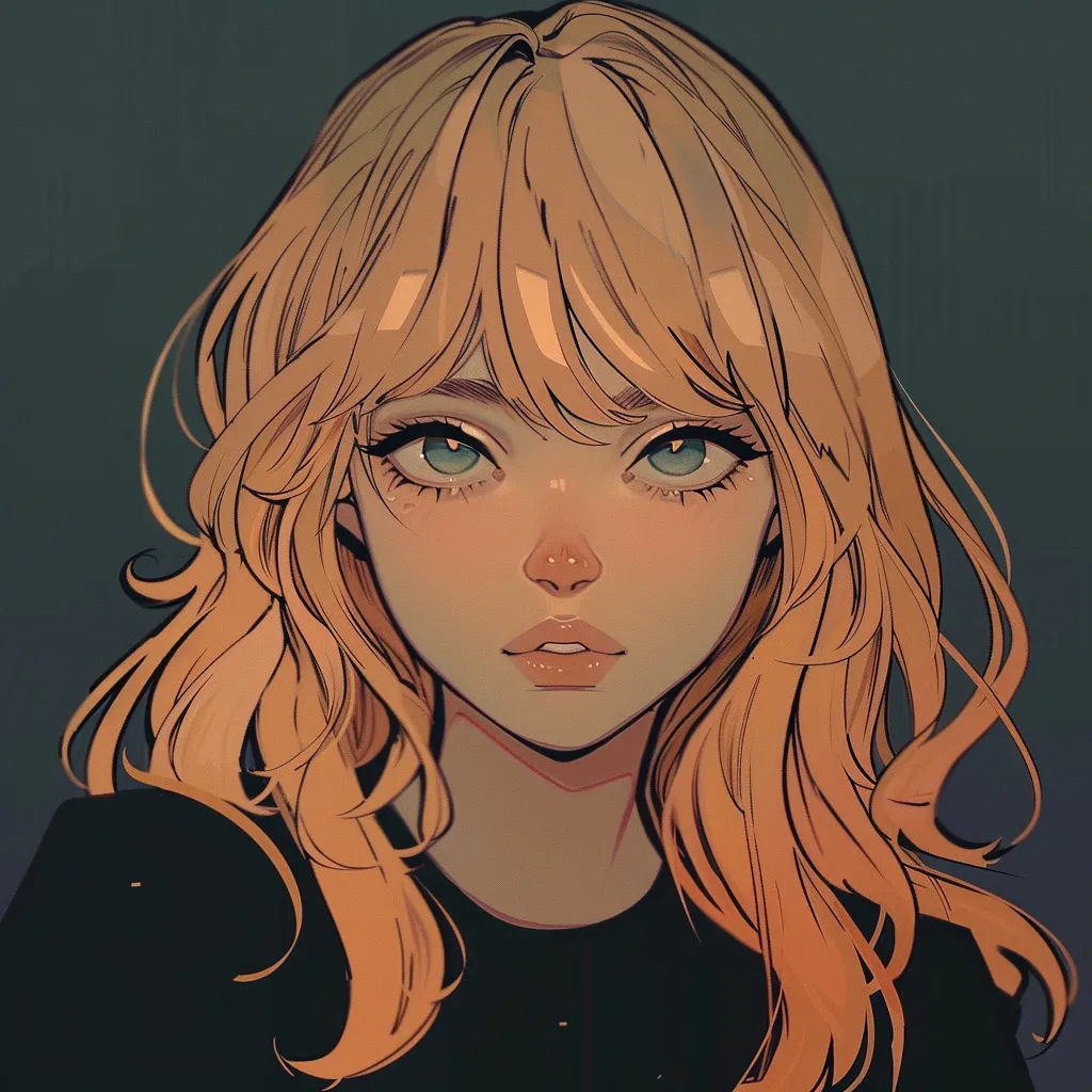 pfp anime manga girl, orange, study, tear, swift
