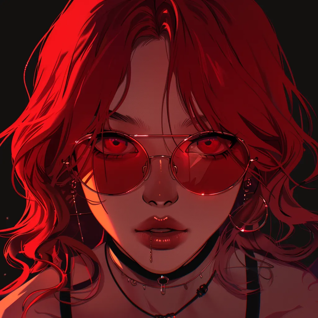 red anime pfp 4k