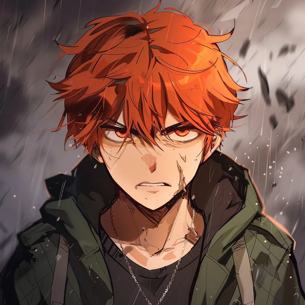 rage anime pfp rain, angry, haikyuu, stray, todoroki