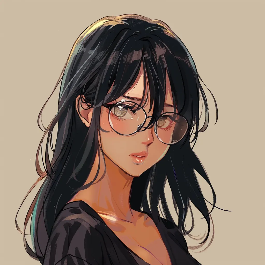 tryhard anime pfp glasses, study, unknown, sunglasses, girl