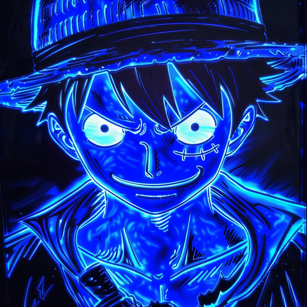 luffy manga glow pfp