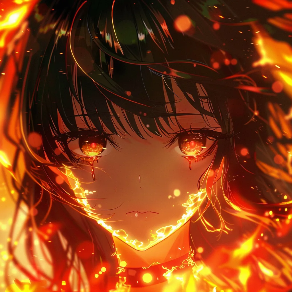 fire anime pfp 