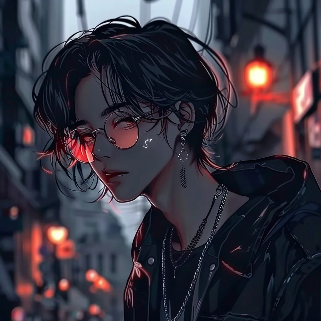 edgy anime guy pfp