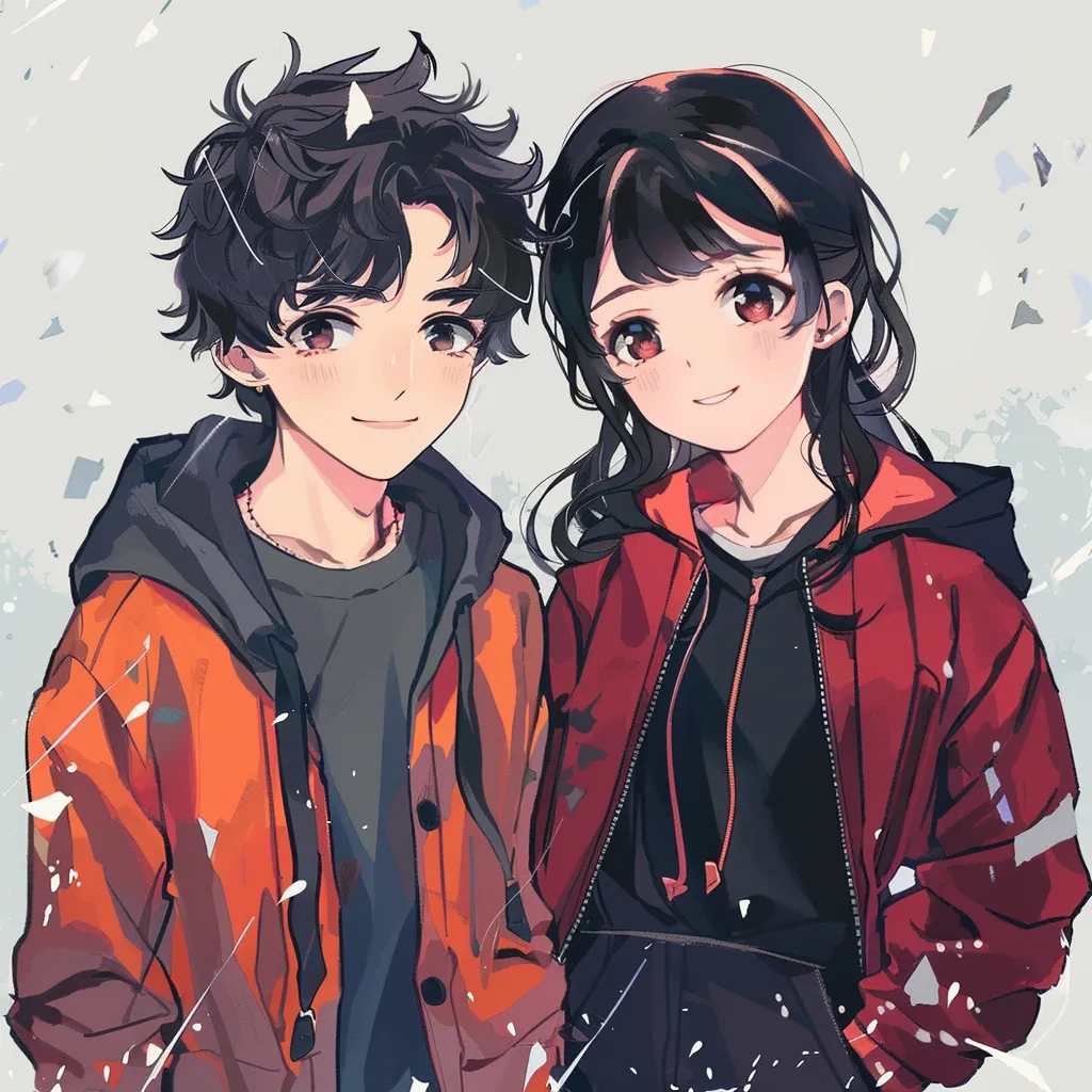 bff matching anime pfp best friends boy and girl