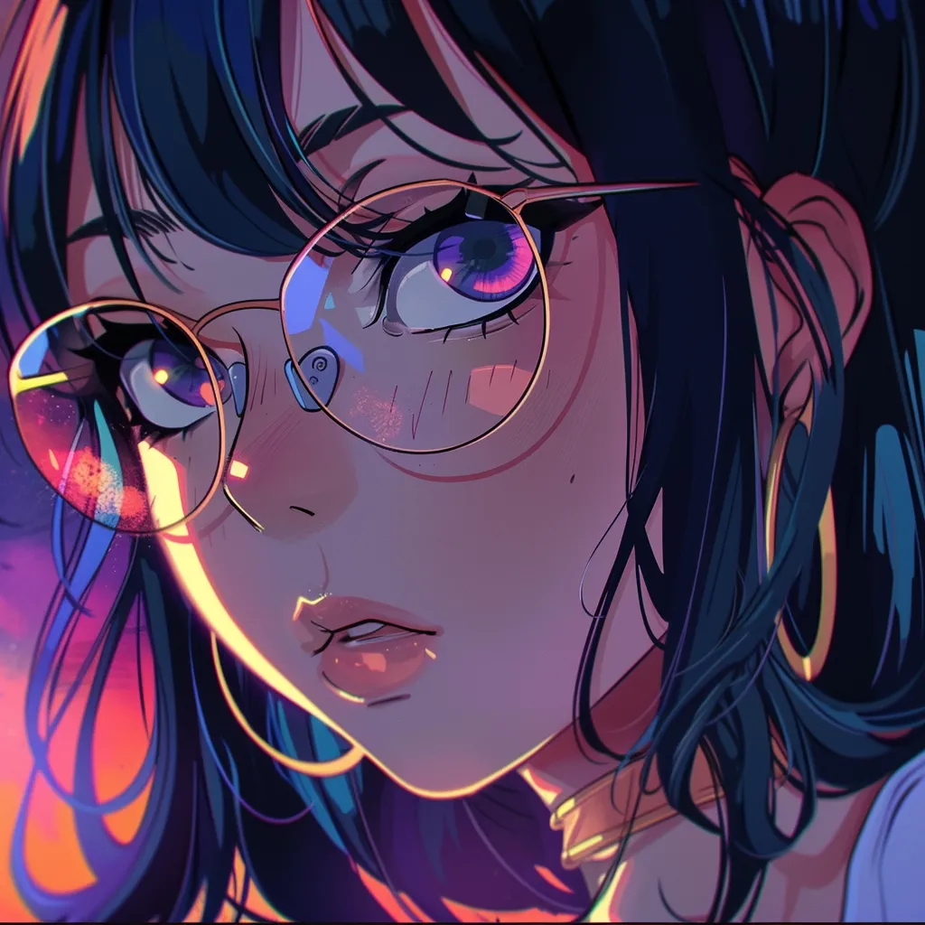 best anime pfp for discord glasses, lofi, megumi, nico, unknown