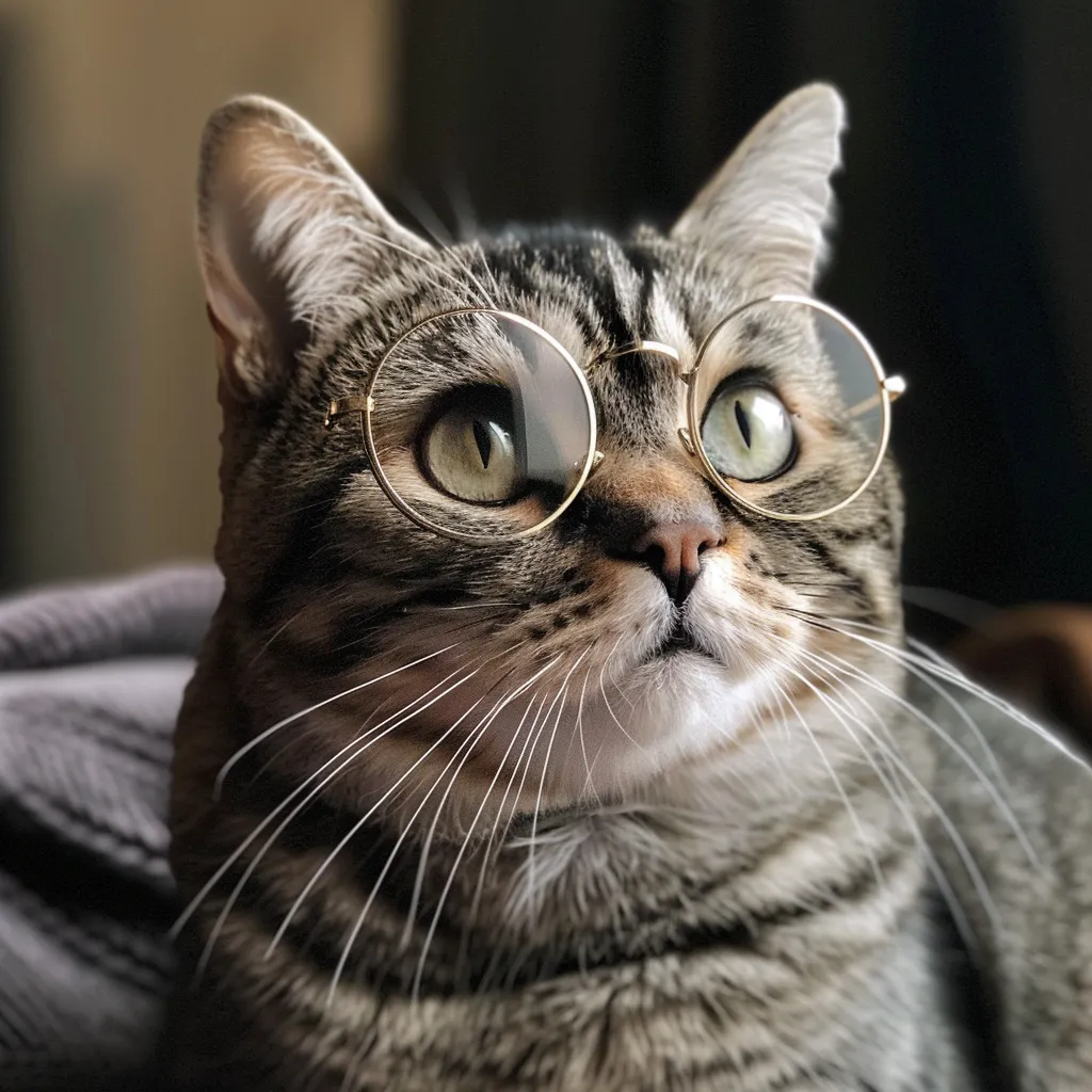 cute cat pfp with glasses