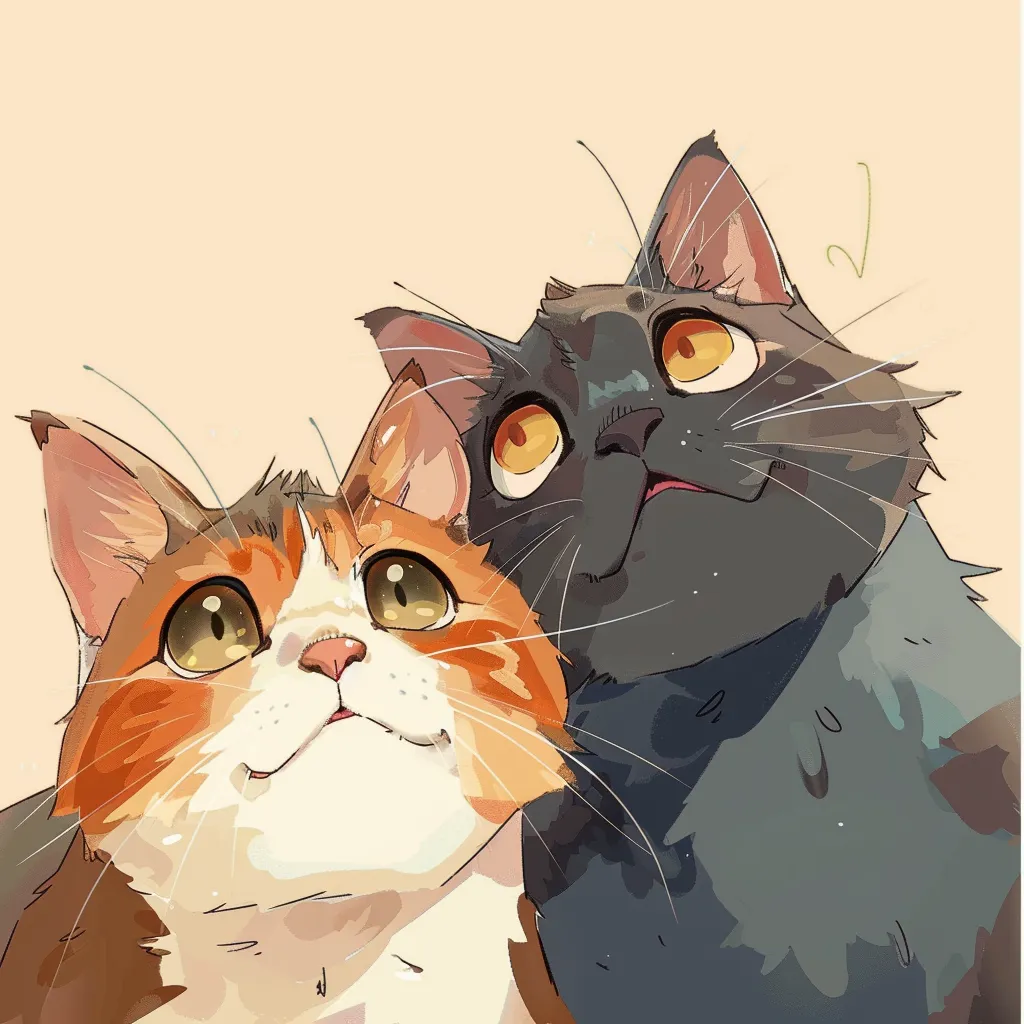 matching pfp for friends cats