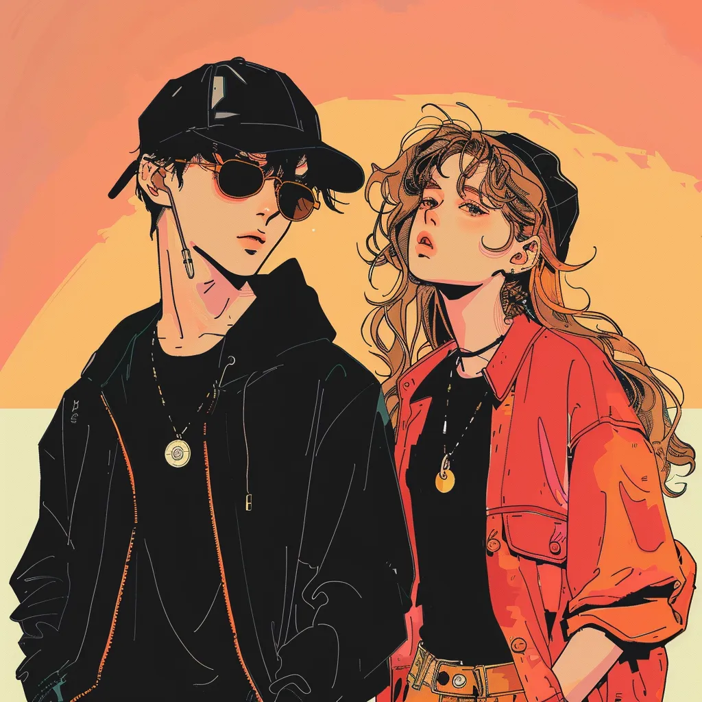 aesthetic anime pfp boy and girl