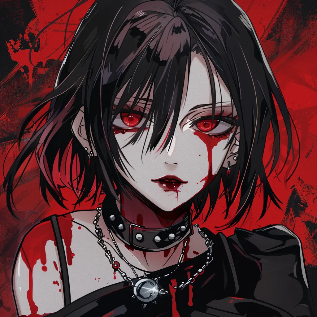 bloody anime character pfp