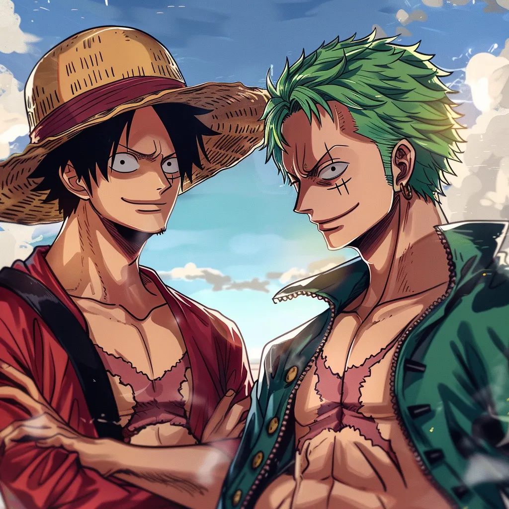 luffy and zoro manga pfp