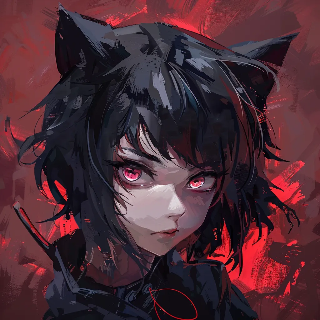 epic anime pfp kuromi, wolf, stray, kitty, cat