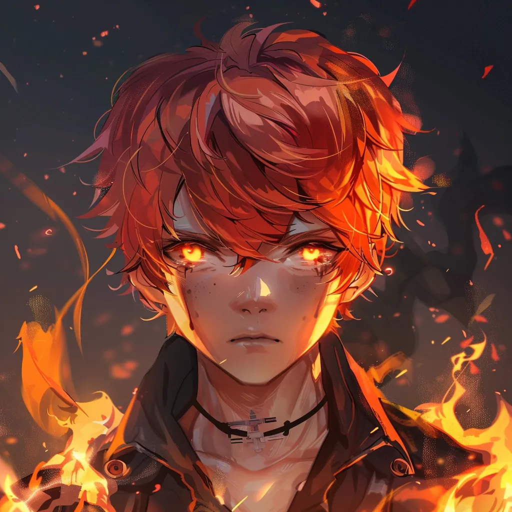 fire anime pfp