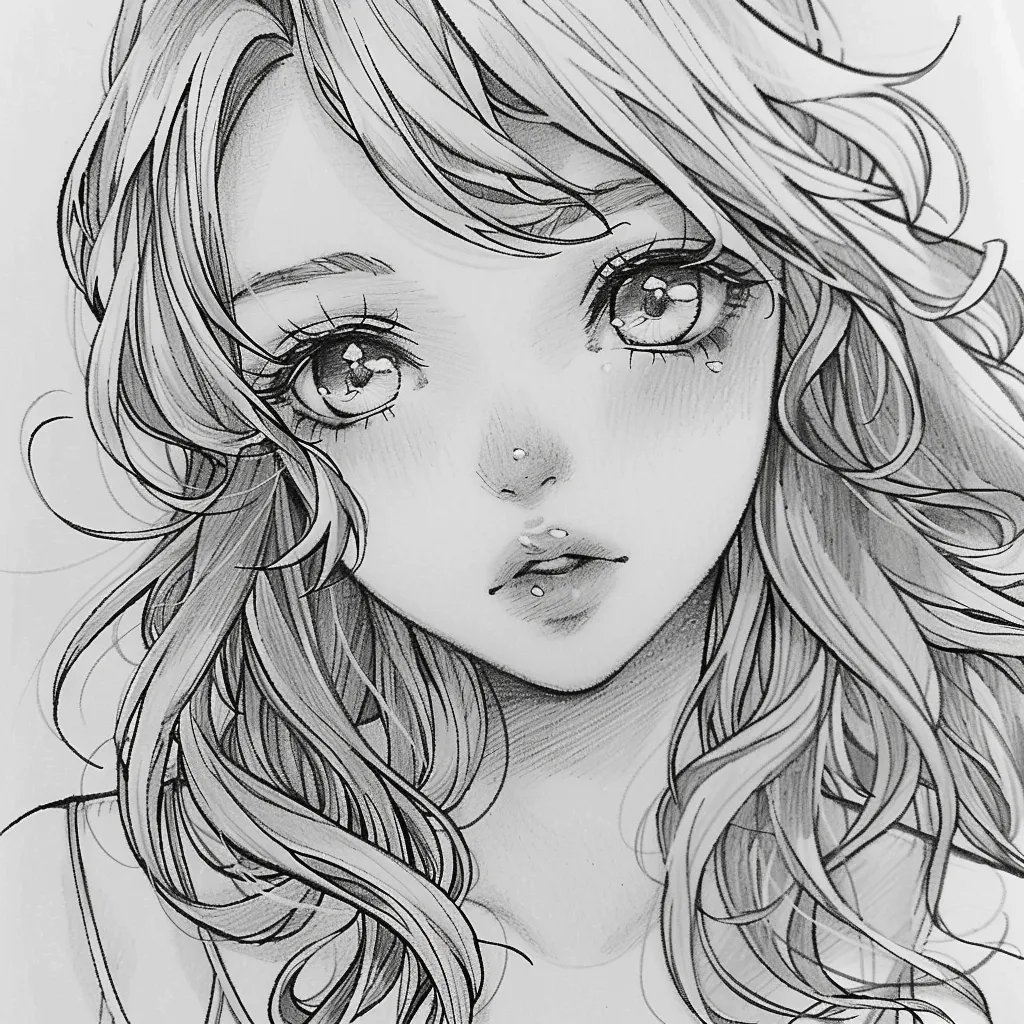 anime drawing pfp unknown, nami, drawing, girl, drawings