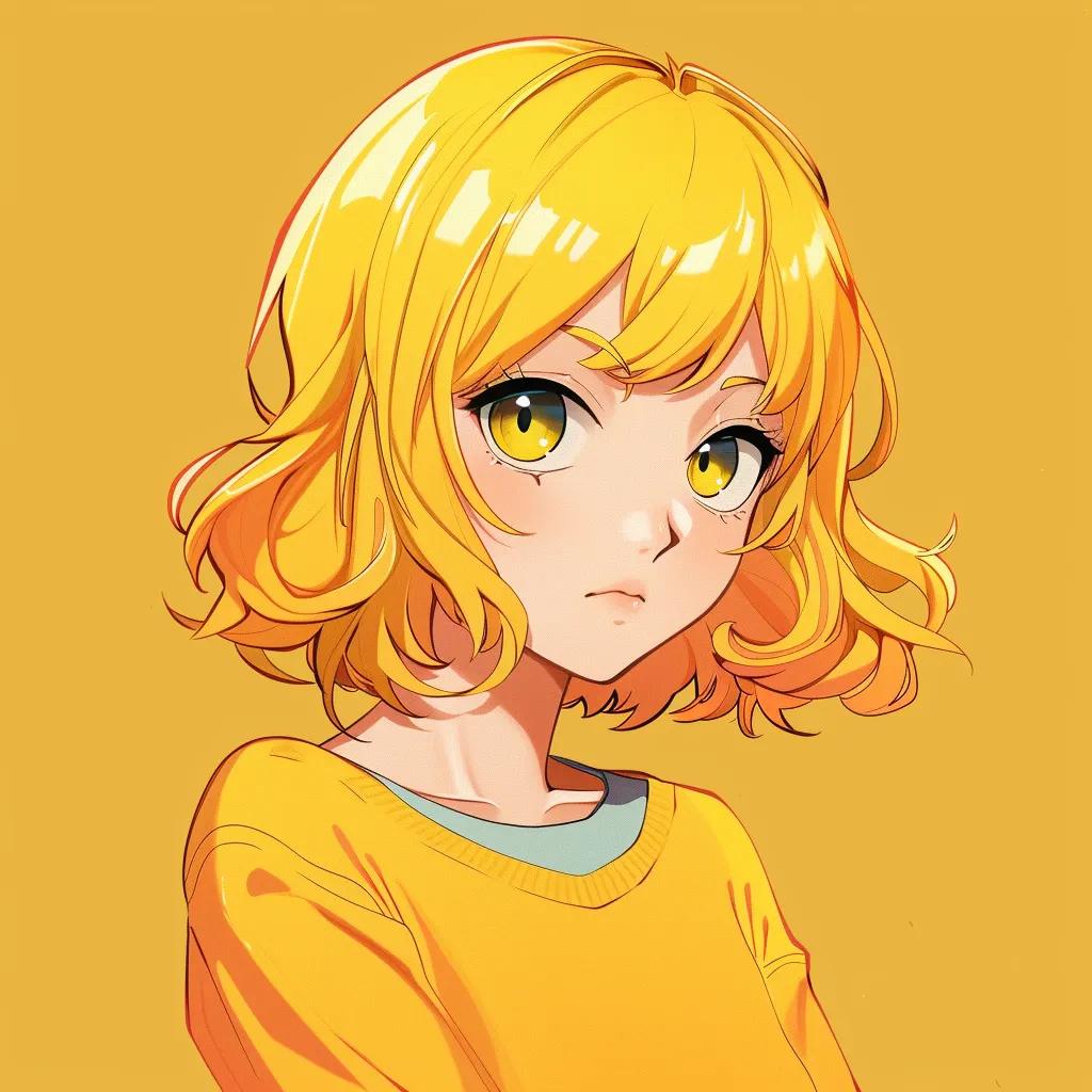 yellow anime pfp shinobu, yellow, nazuna, ramona, zenitsu