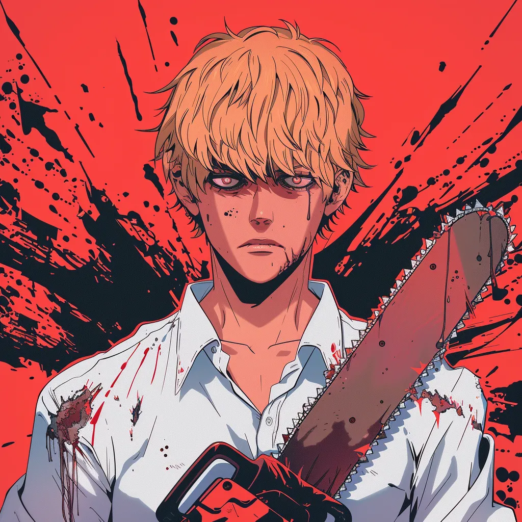 chainsaw man manga matching pfp