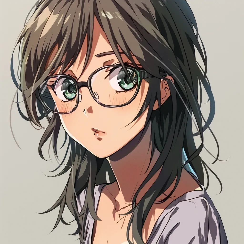 anime pfp with glasses glasses, megumi, unknown, yoimiya, bungou