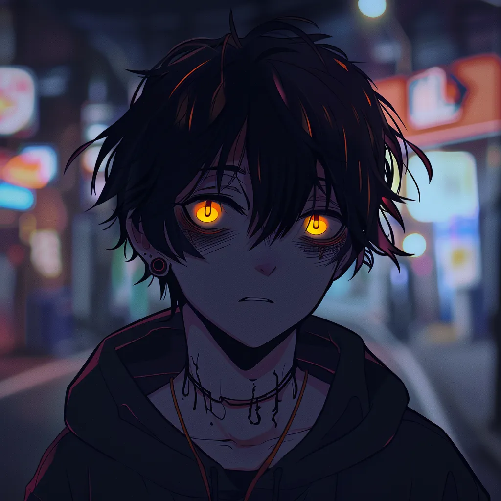 horror anime pfp sharingan, yato, stray, demon, eyes