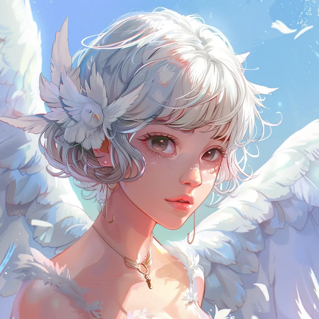 angel anime pfp angel, lucifer, nene, ice, tear
