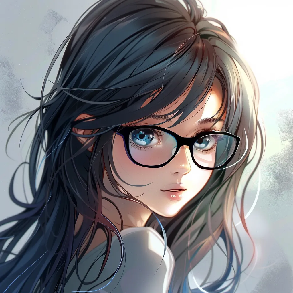 anime pfp with glasses glasses, unknown, anime, hiei, ghibli