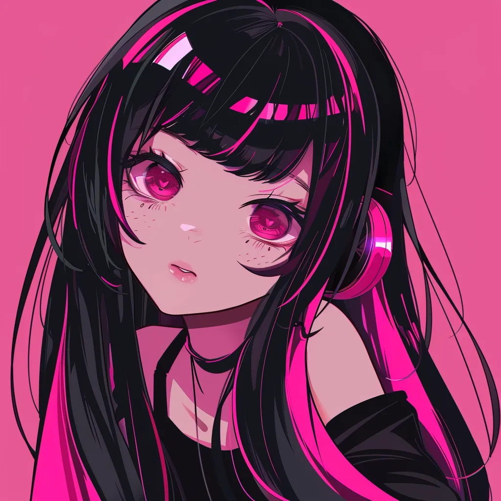 cute dark pink pfp