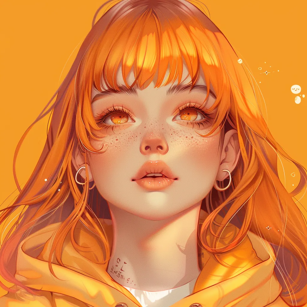 orange anime pfp orange, nami, lisa, orihime, yellow