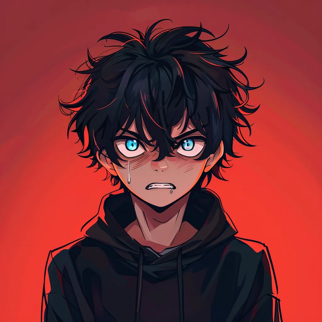 angry anime pfp angry, yato, sharingan, todoroki, hoodie