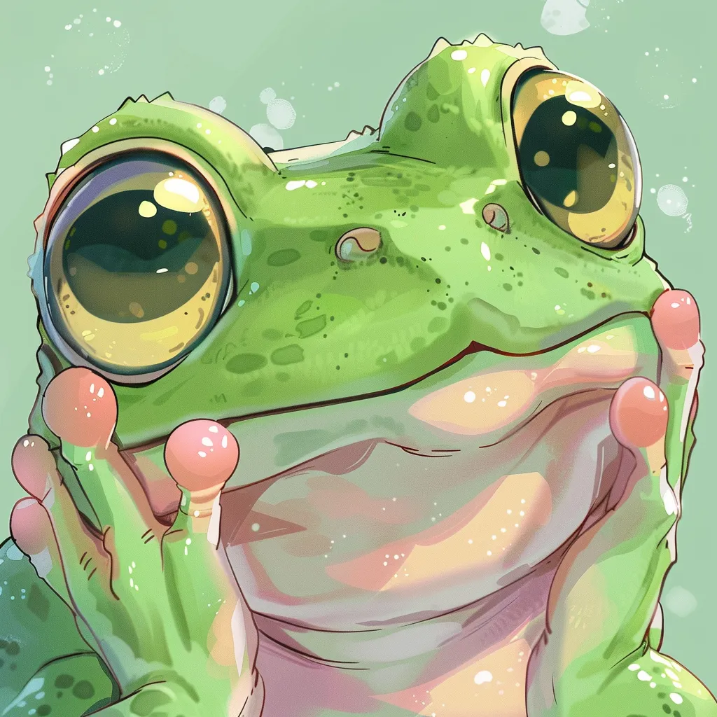 kawaii cute frog pfp