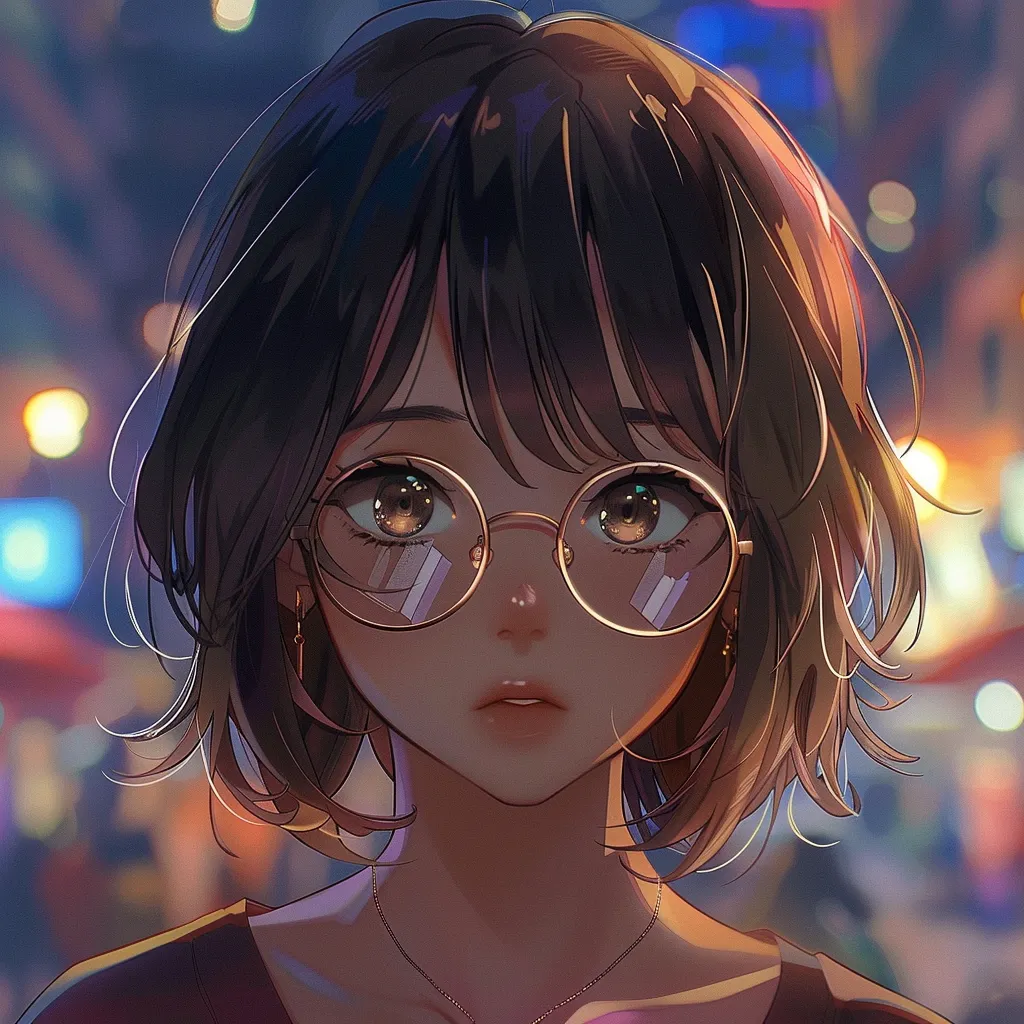 anime pfp with glasses glasses, lofi, ghibli, unknown, megumi