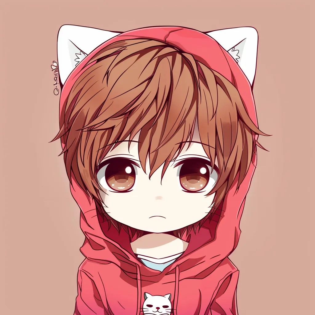 hello kitty anime pfp hoodie, chibi, kitten, kitty, cutecore