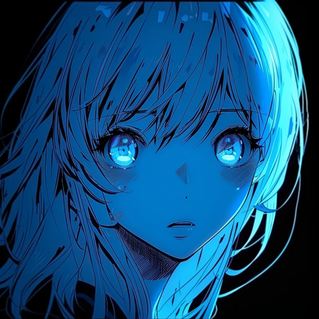 pfp anime blue