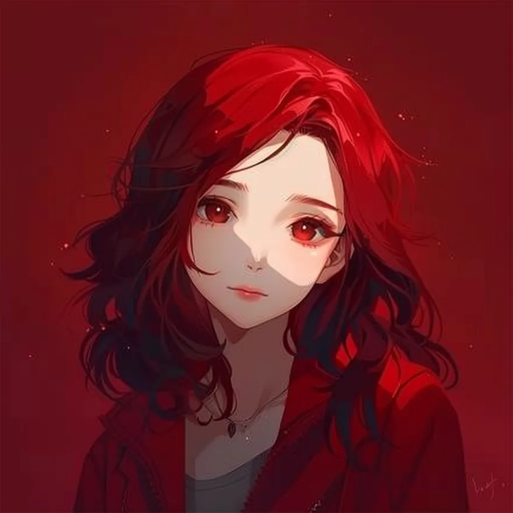 red anime pfp pinterest