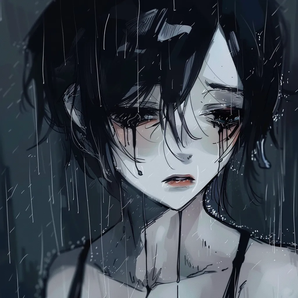 depressed anime pfp