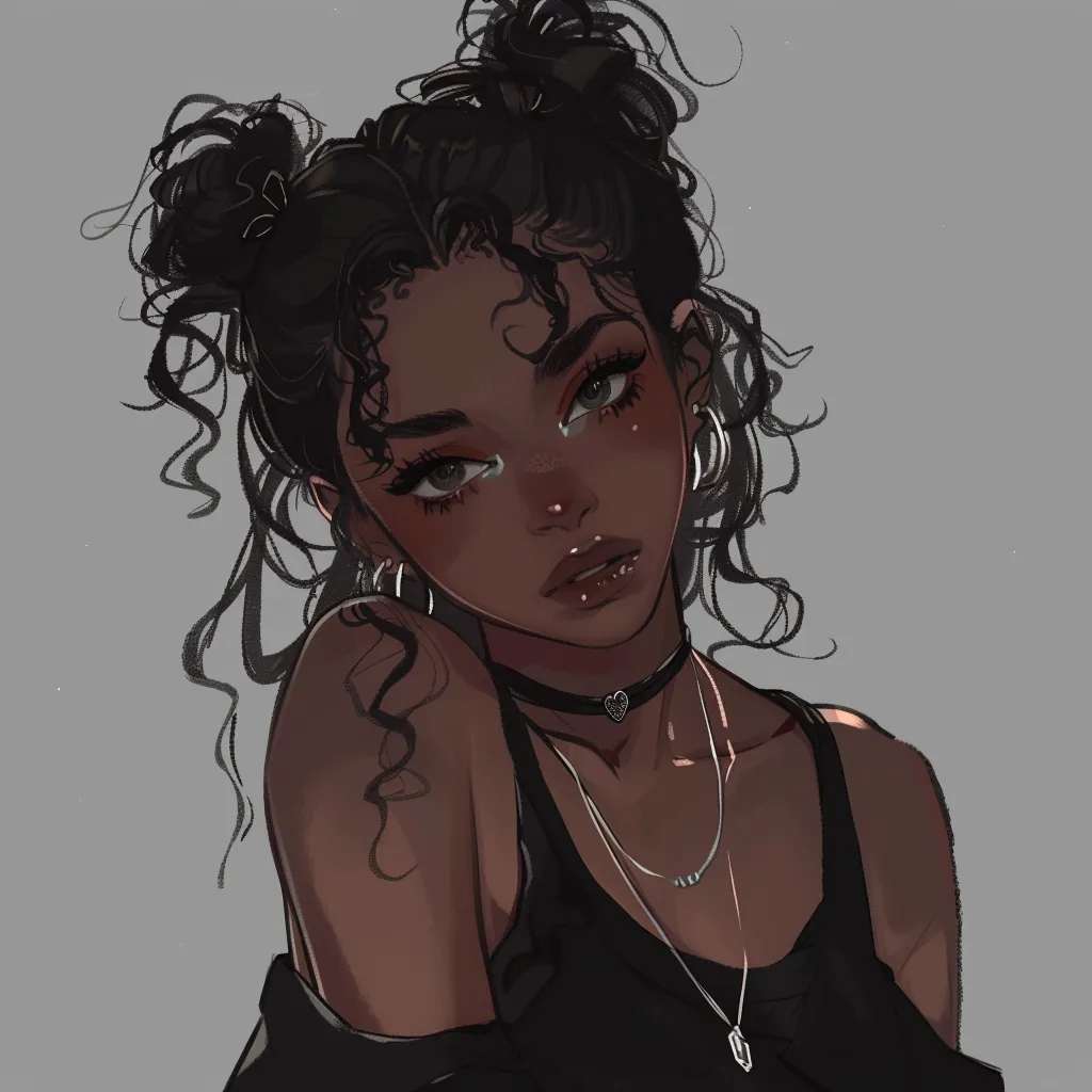 black anime pfp 