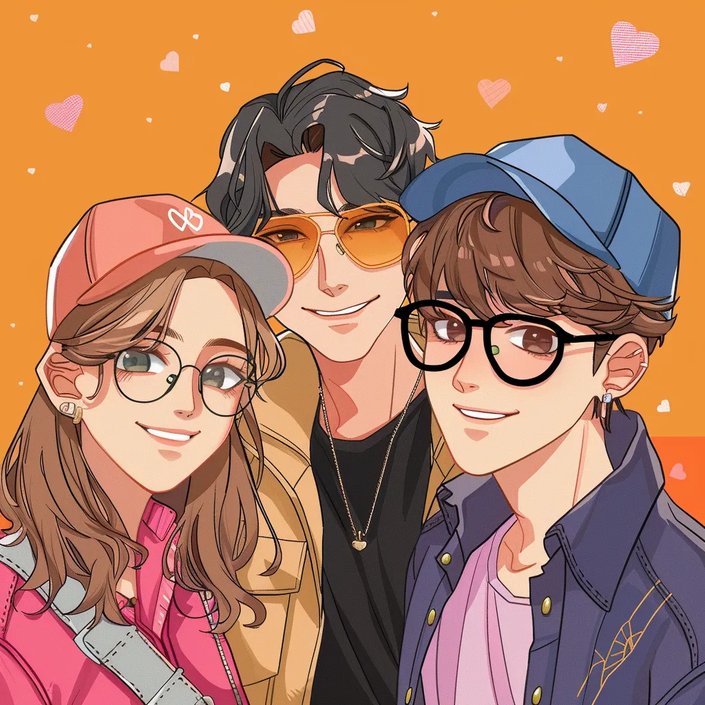 matching pfp for friends trio