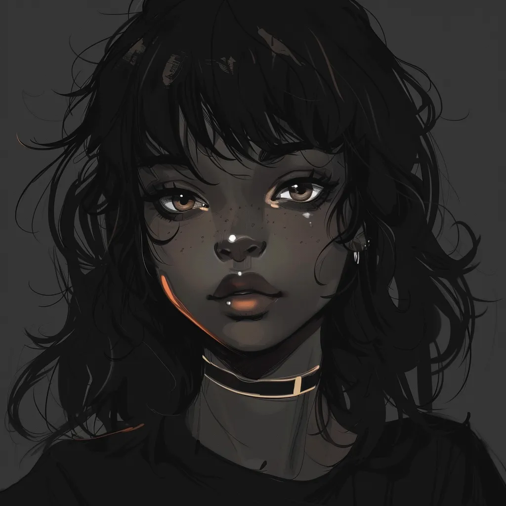 black anime pfp pinterest